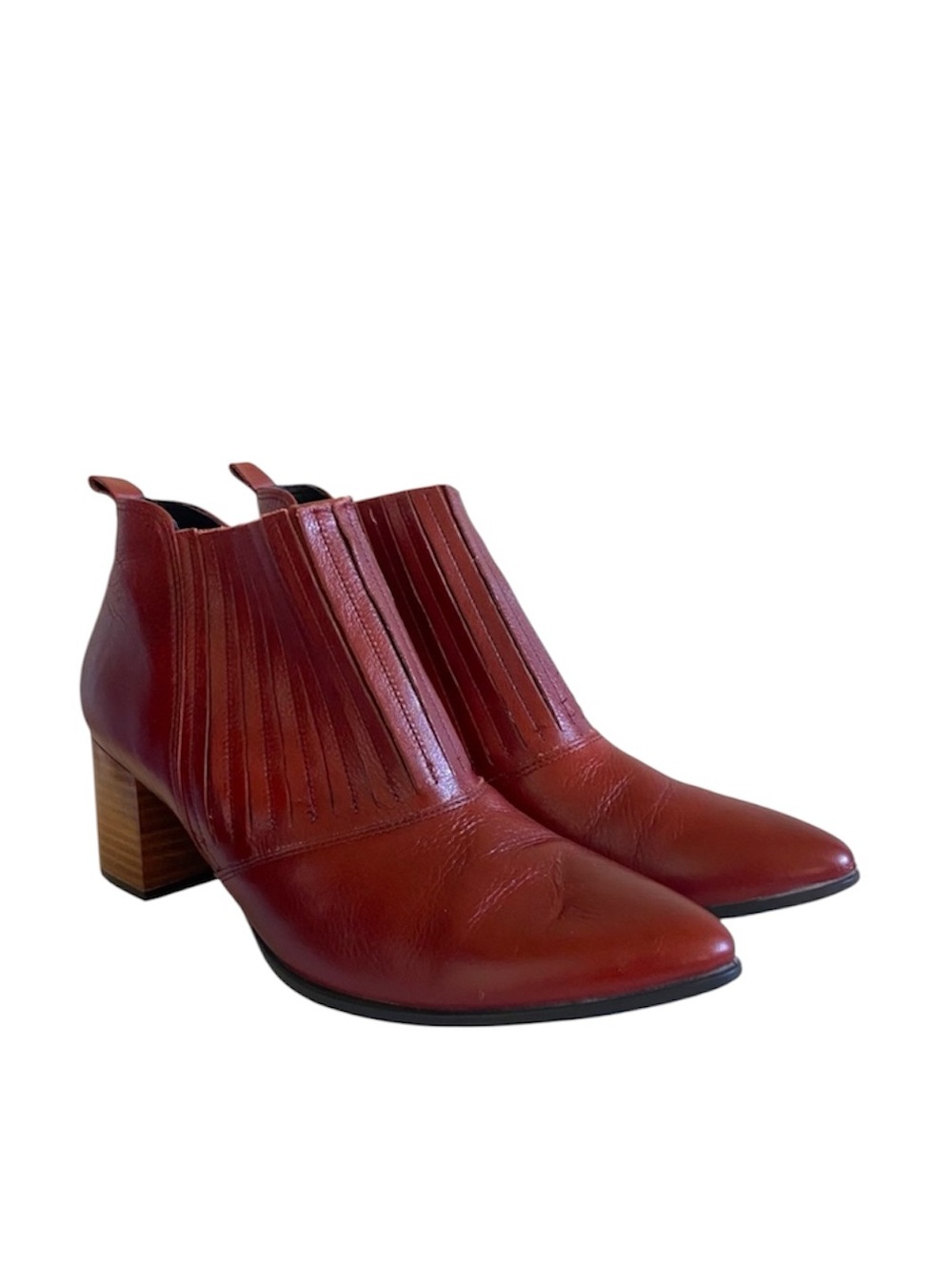ECCO Booties Shape 45 Leather Pointed Toe Slip-on